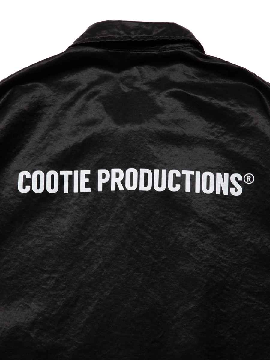 COOTIE PRODUCTIONS/R/C Satin Coach Jacket（ブラック）［R/Cサテン