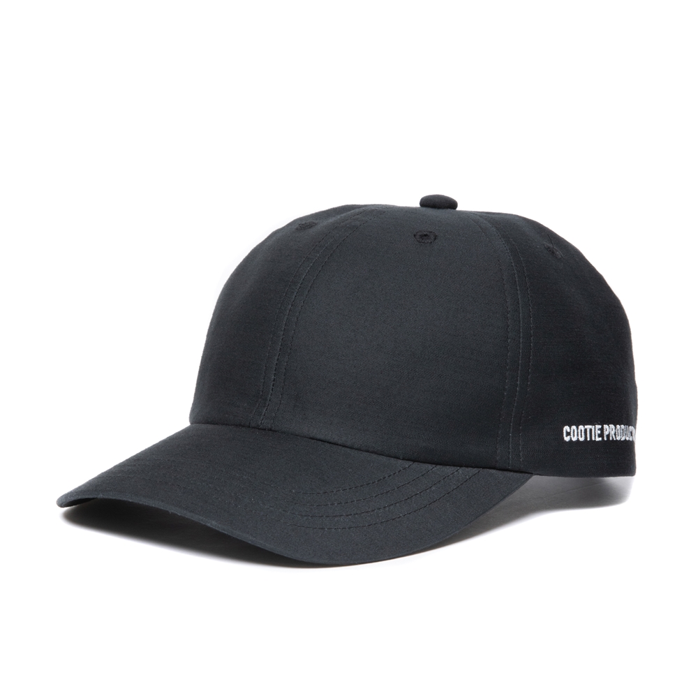 COOTIE PRODUCTIONS/Back Satin 6 Panel Cap（ブラック/ホワイト