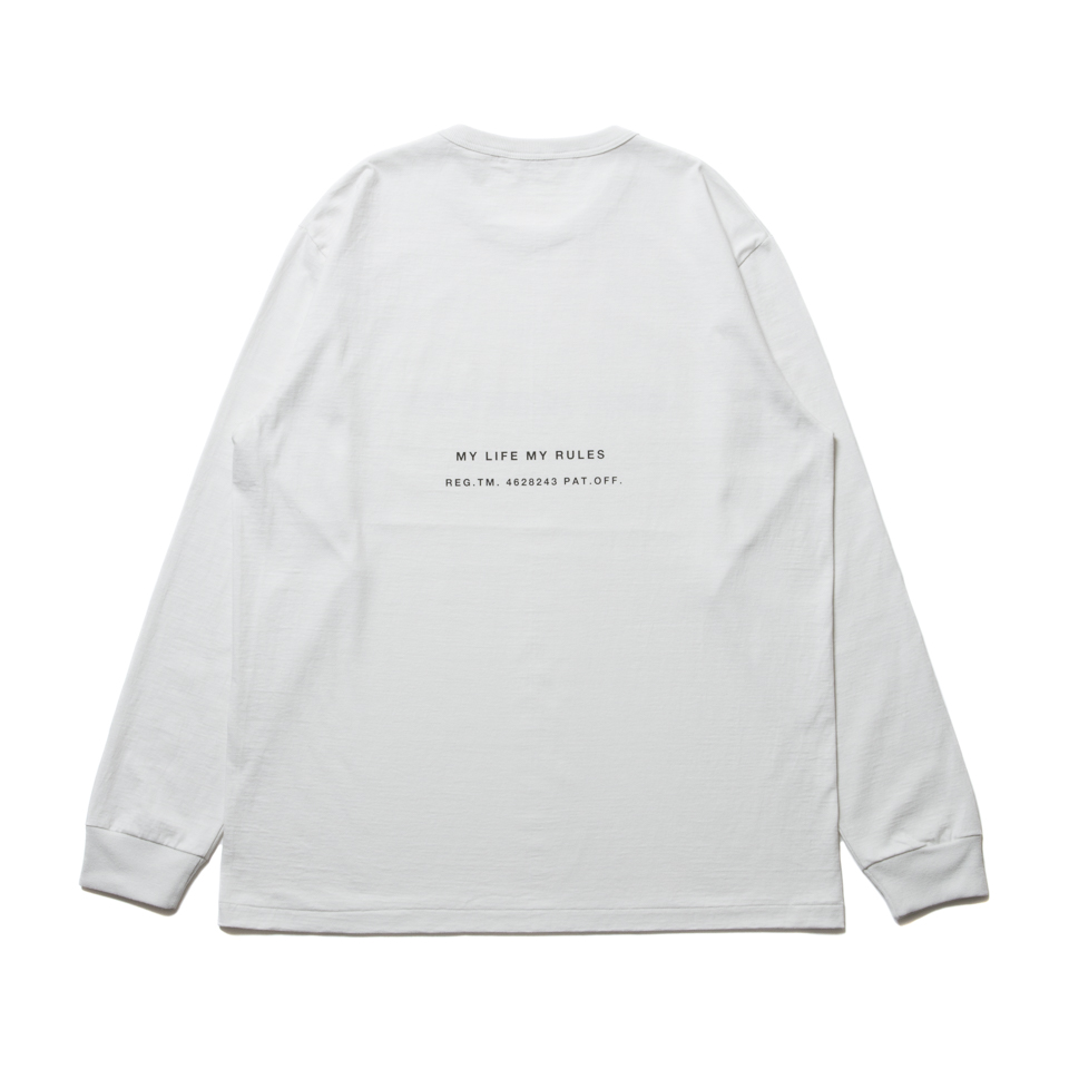 COOTIE PRODUCTIONS/Print L/S Tee（COOTIE LOGO）（オフホワイト