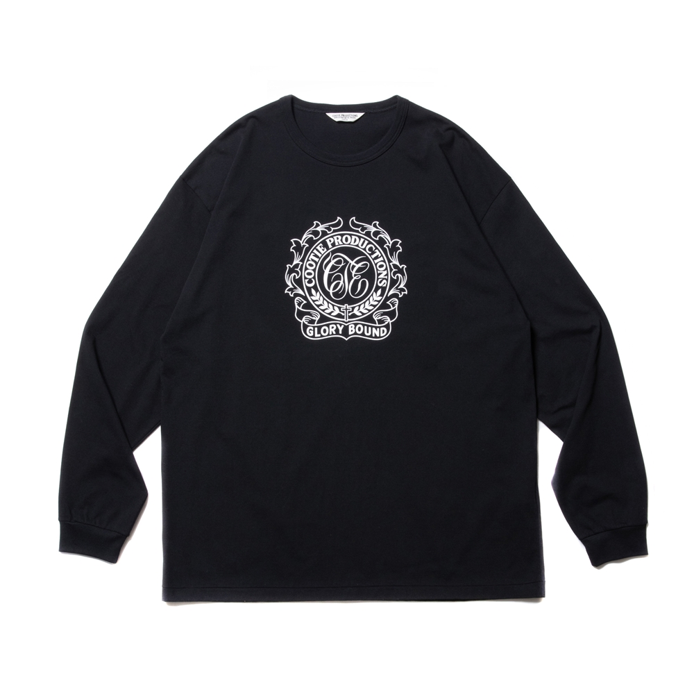 COOTIE PRODUCTIONS/Print L/S Tee（GLORY BOUND）（ブラック