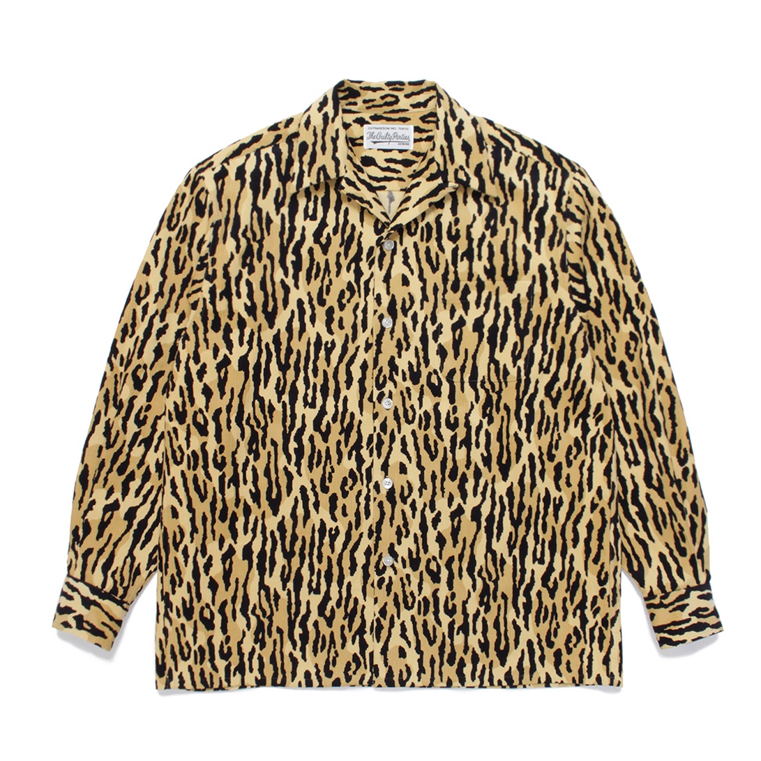 WACKO MARIA leopard オープンカラーシャツ - シャツ
