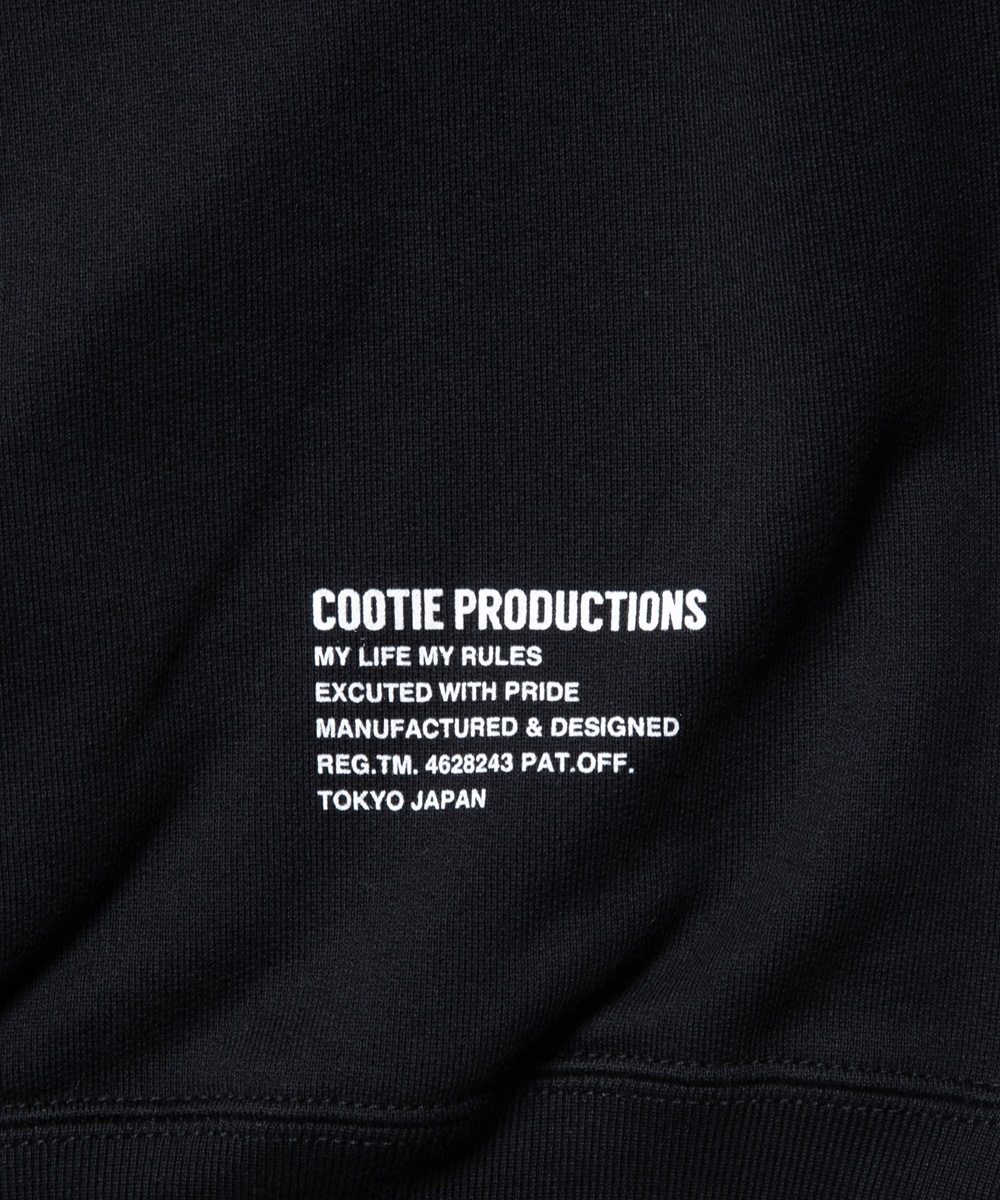COOTIE PRODUCTIONS/Cellie Crewneck Sweatshirt（ブラック