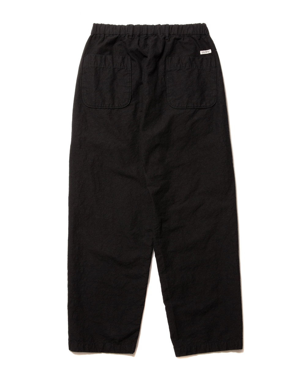 COOTIE PRODUCTIONS/Silknep Back Twill 2 Tuck Easy Pants（ブラック