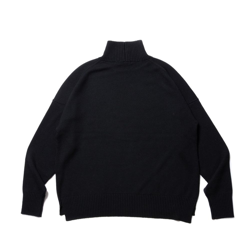 COOTIE PRODUCTIONS/Wool High Neck Sweater（ブラック）［ウール 