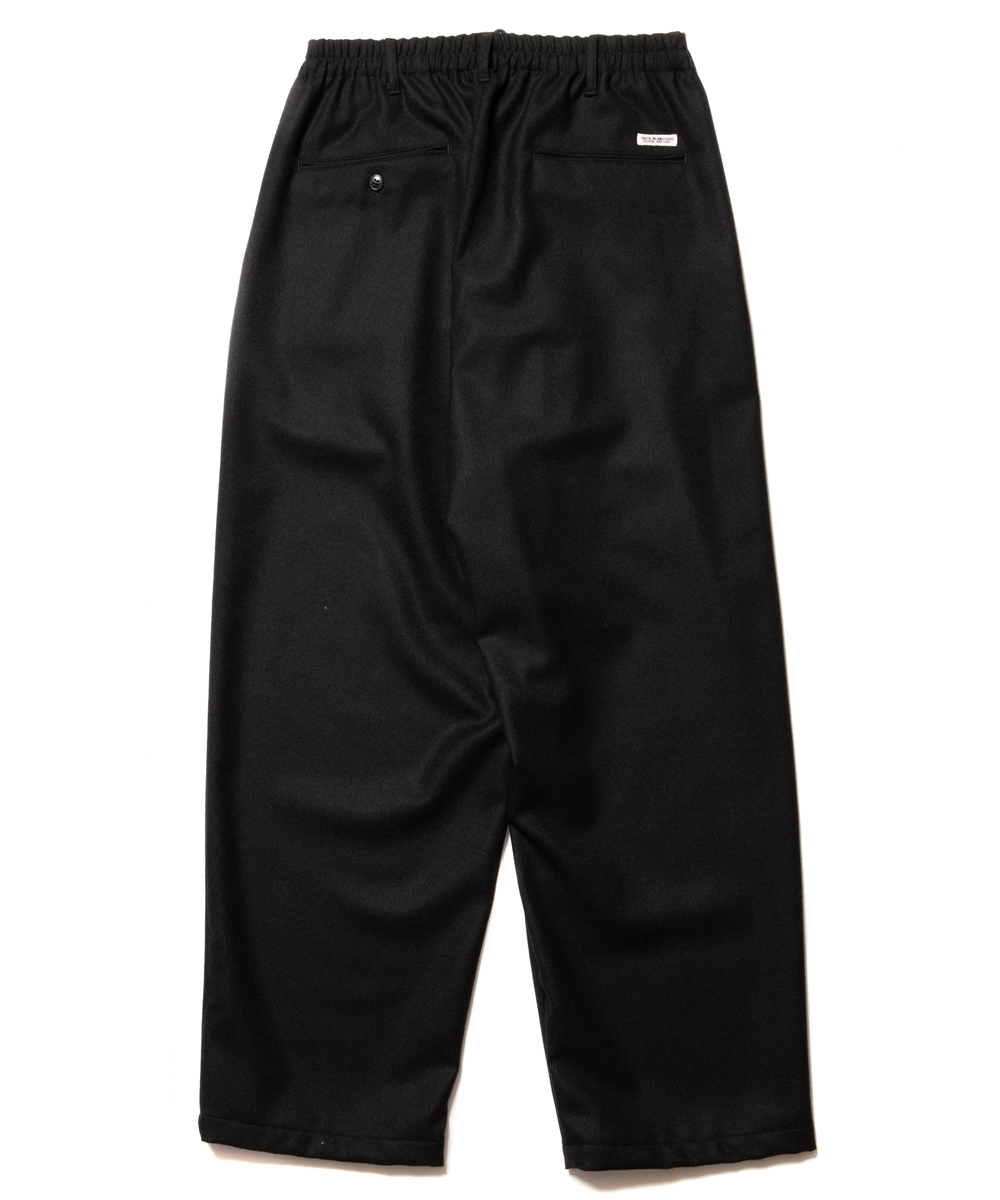COOTIE PRODUCTIONS/Wool Serge 2 Tuck Easy Pants（ブラック