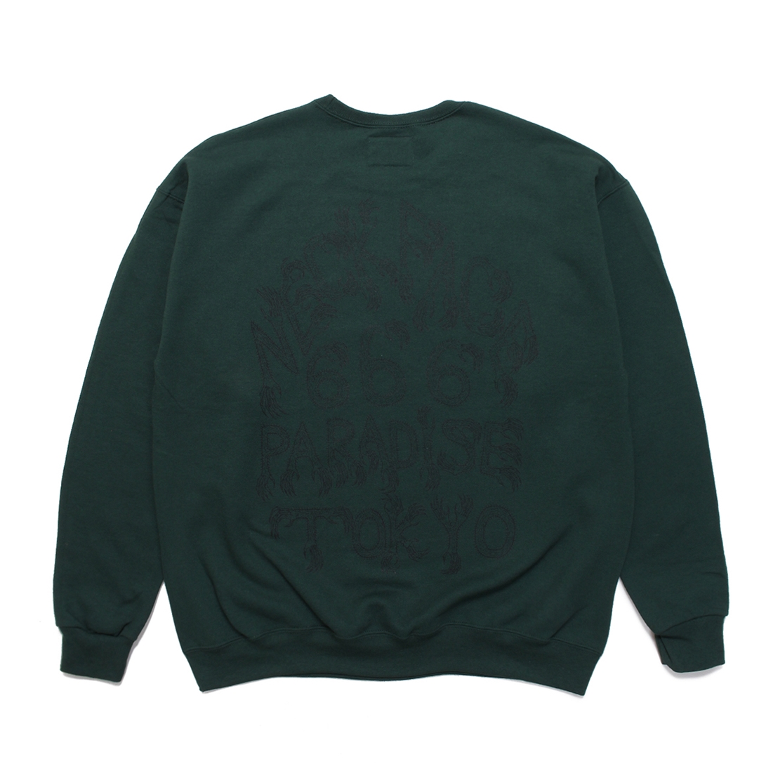 WACKO MARIA/NECKFACE / CREW NECK SWEAT SHIRT（グリーン）［クルー