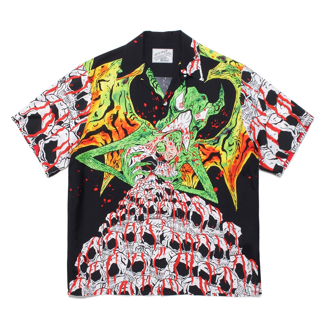 WACKO MARIA/NECKFACE / HAWAIIAN SHIRT（TYPE-1）（ブラック