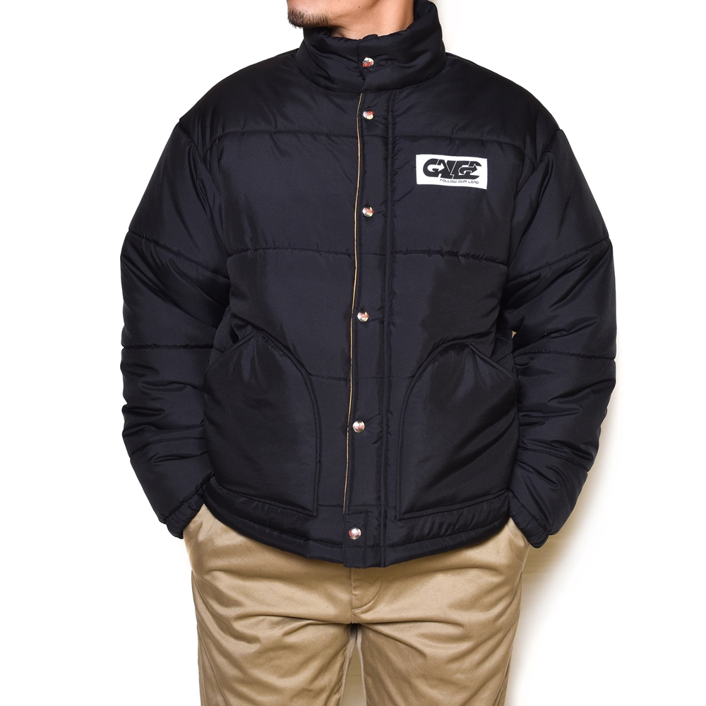 CALEE/Retroreflector padded jacket（ブラック）［中綿入りジャケット 