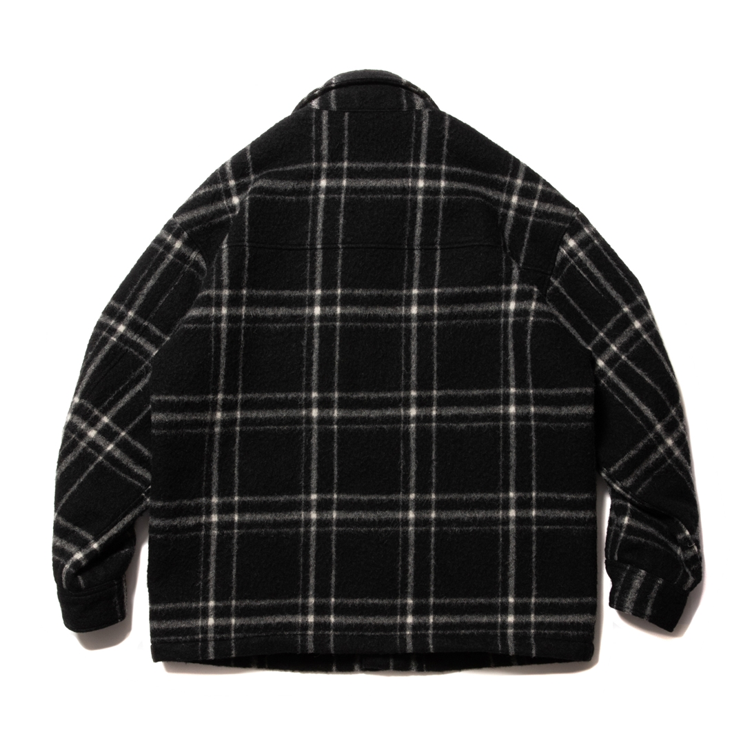 COOTIE PRODUCTIONS/Napping Windowpane CPO Jacket（ブラック）［ナッ 