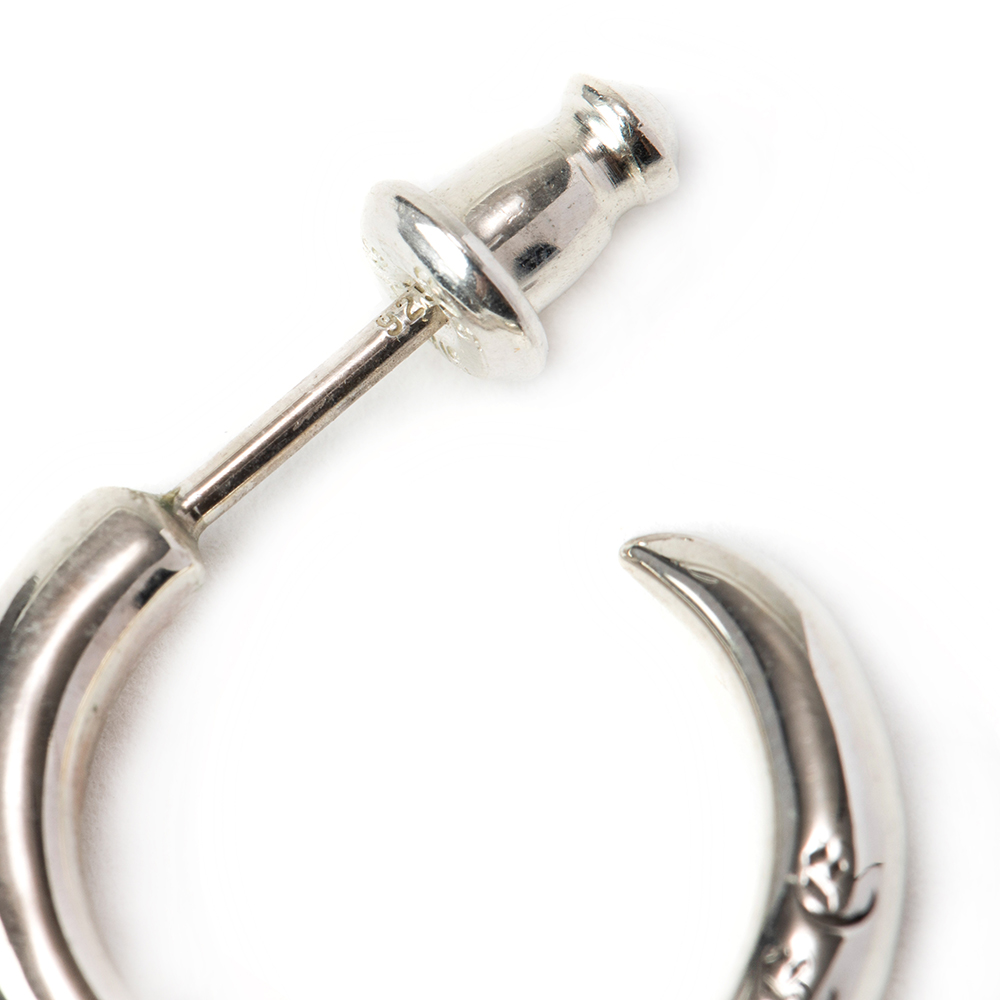 CALEE/Horn roll silver pierce（Large）（シルバー）［ホーンロール