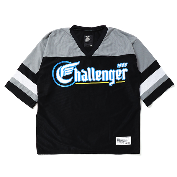 CHALLENGER/85 HOCKEY TEE（ブラック/グレー）［ホッケーメッシュT-22