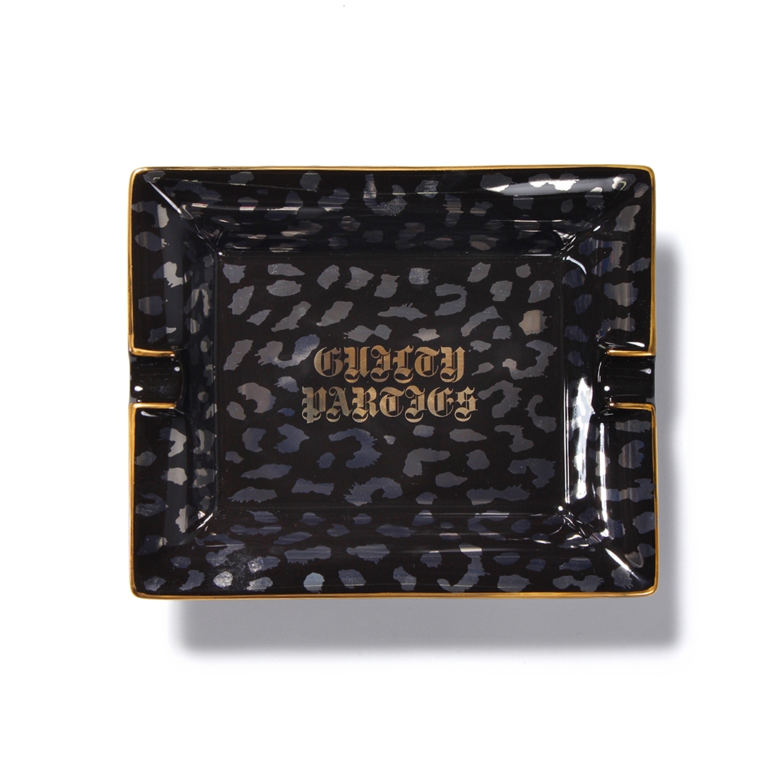 WACKO MARIA/LEOPARD ASHTRAY（LARGE）（ブラック）［レオパード