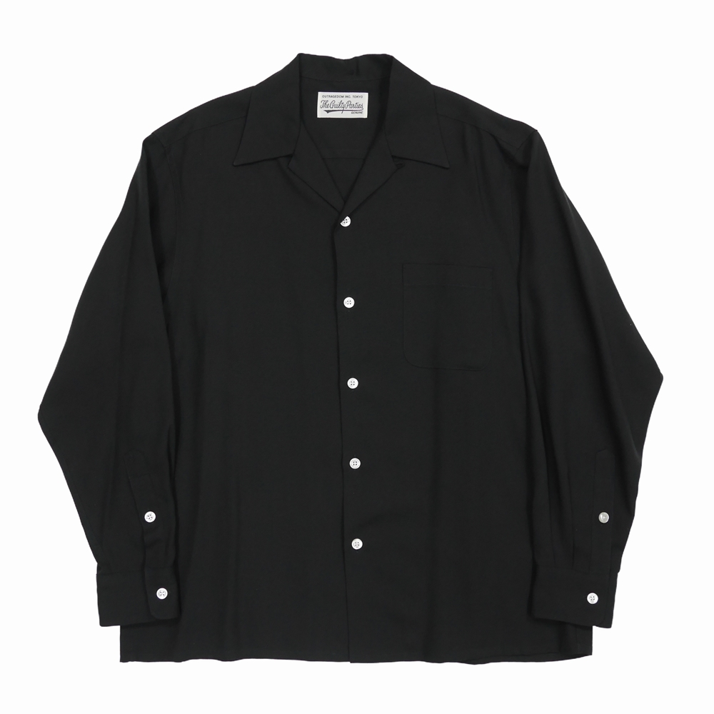 WACKO MARIA/50'S SHIRT L/S（TYPE-1）（ブラック）［50'Sシャツ-22春 ...