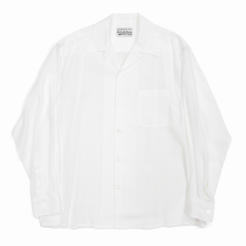 WACKO MARIA/50'S SHIRT L/S（TYPE-1）（ホワイト）［50'Sシャツ-22春 