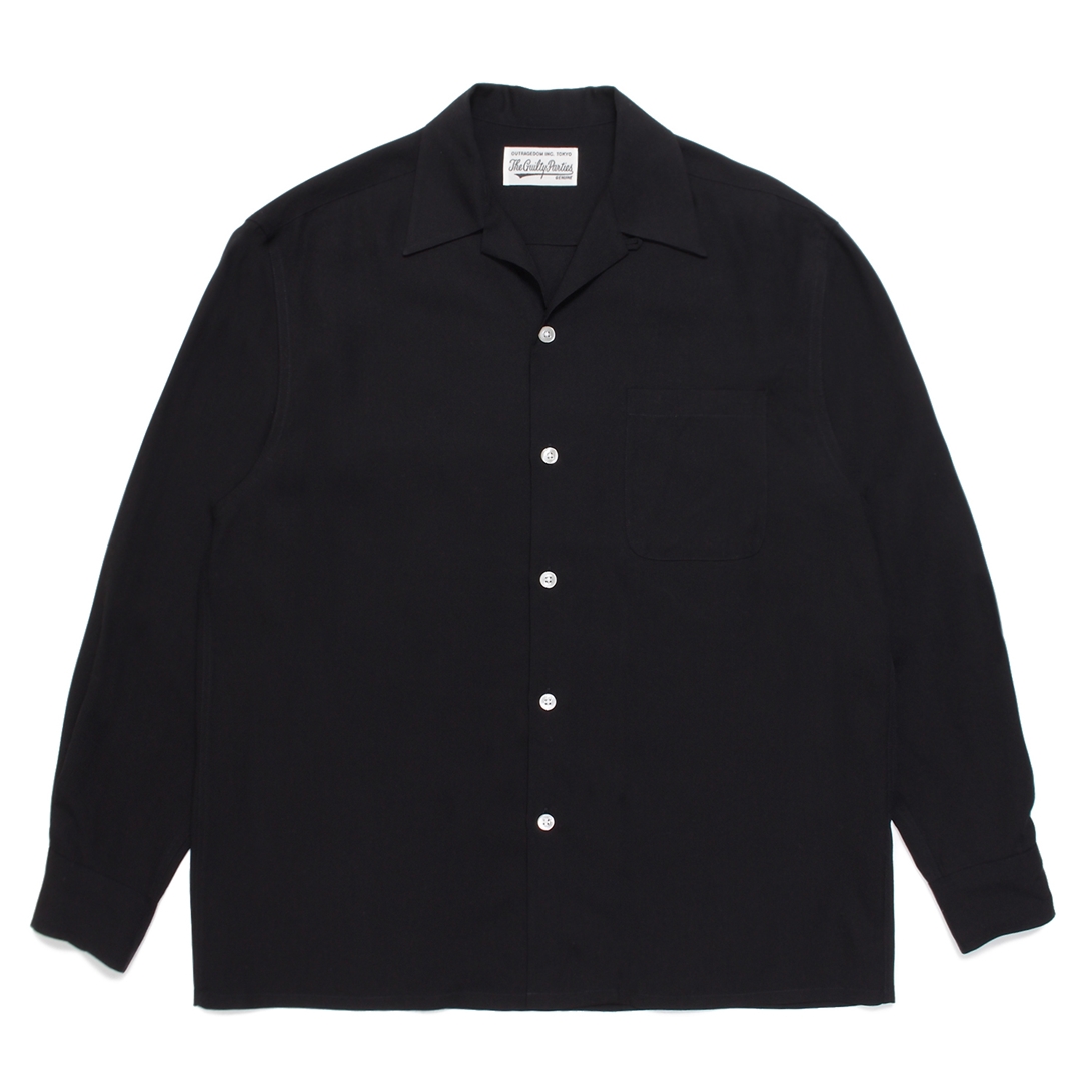 WACKO MARIA/50'S SHIRT L/S（TYPE-1）（ブラック）［50'Sシャツ-22春 ...