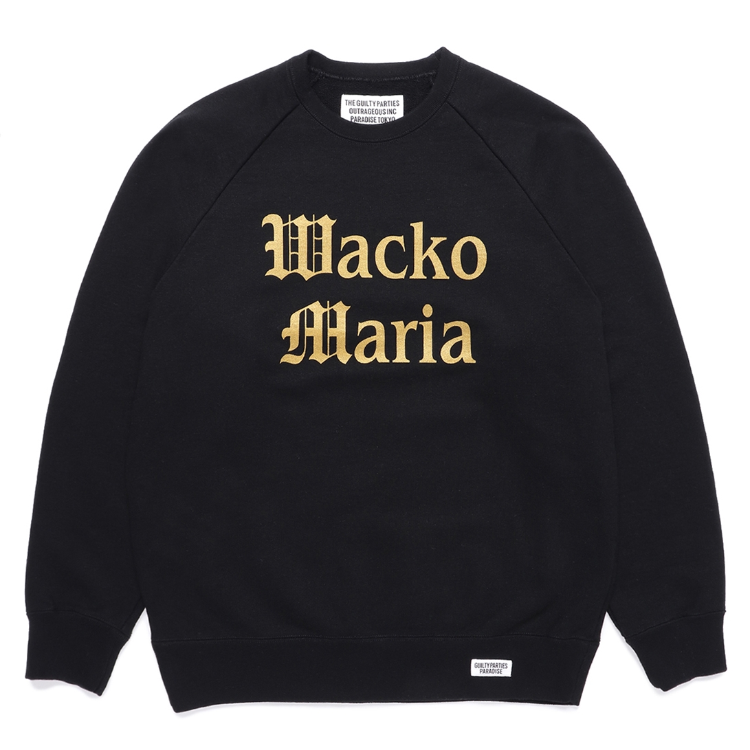 WACKO MARIA LOGO SWEATSHIRT スウェット ブラック 黒トップス 