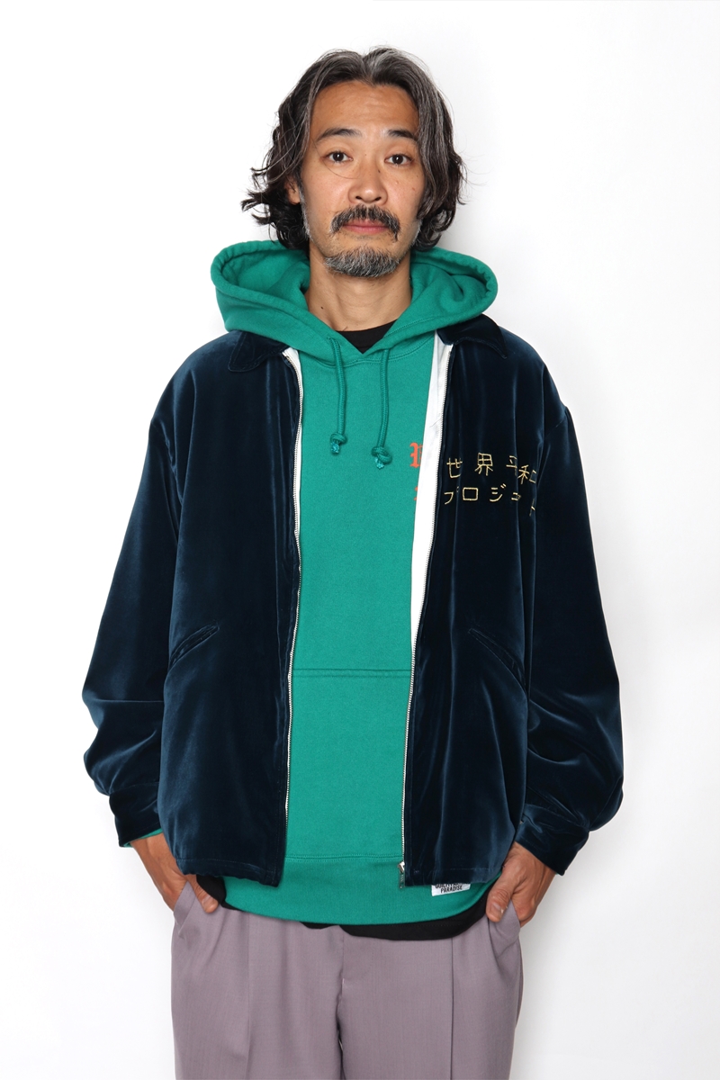 WACKO MARIA/WASHED HEAVY WEIGHT PULLOVER HOODED SWEAT SHIRT 
