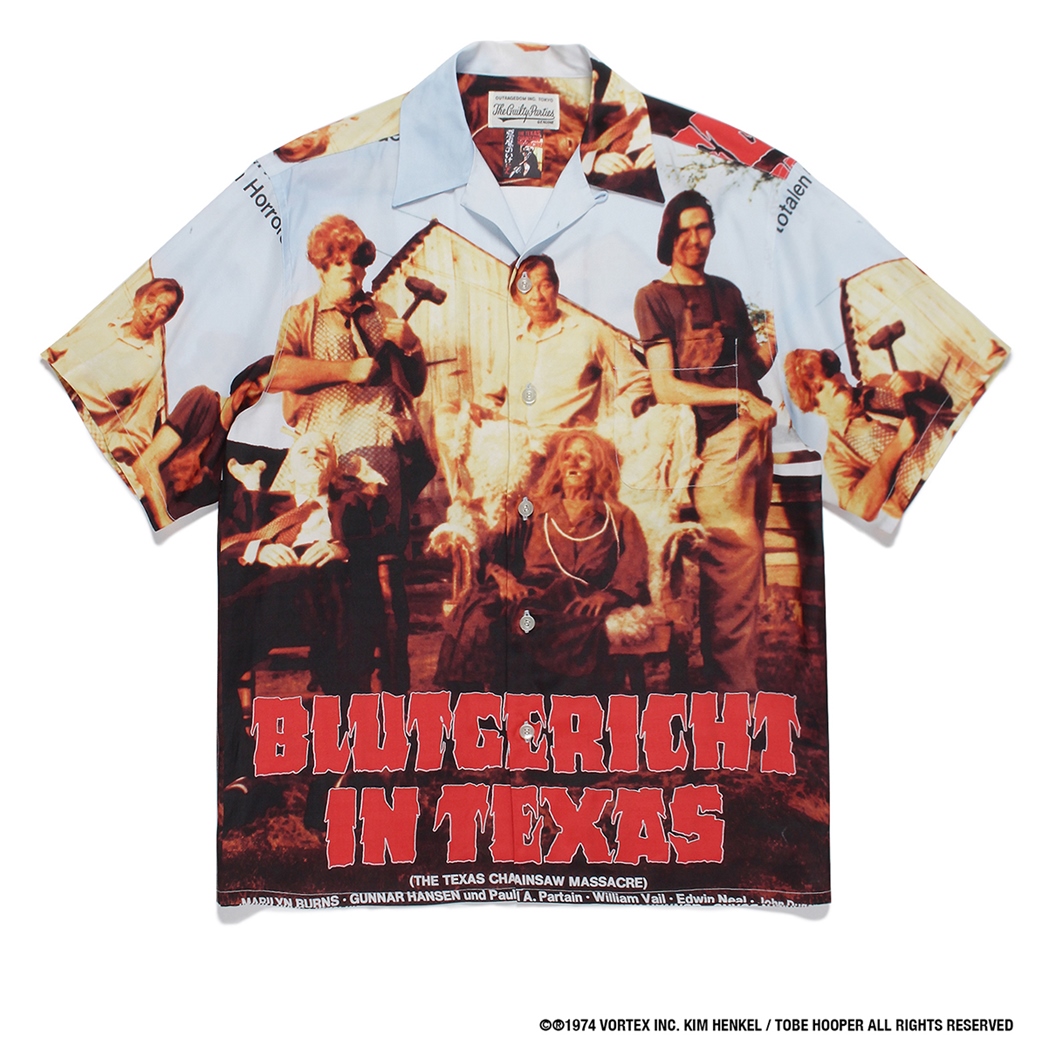 ワコマリア  THE TEXAS CHAINSAW MASSACRE / S/S HAWAIIAN SHIRT テキサスチェーンソーアロハ半袖シャツ メンズ XL