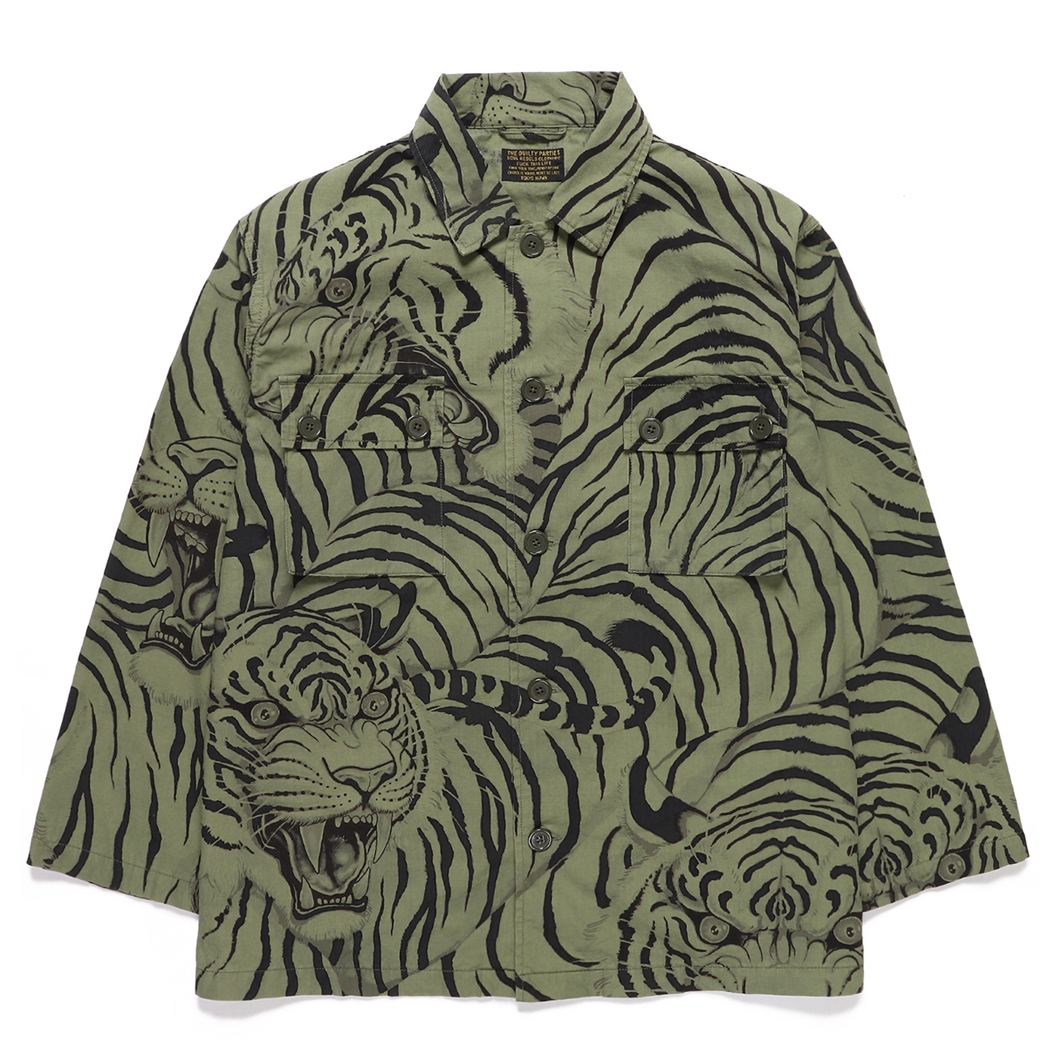 WACKO MARIA/TIM LEHI / ARMY SHIRT（カーキ）［アーミーシャツ-22春夏 ...