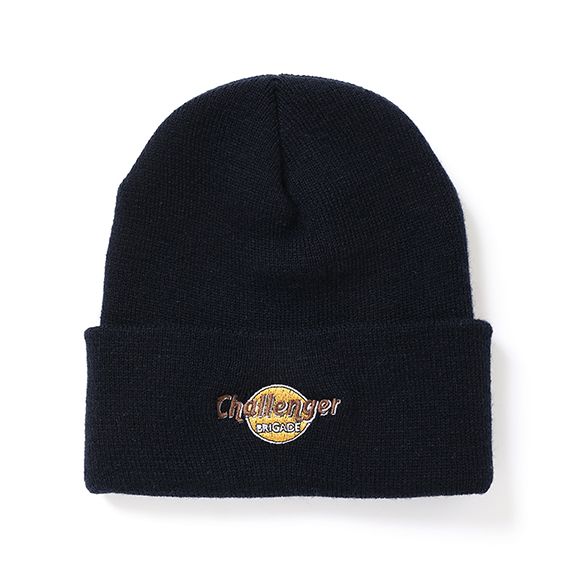 画像: CHALLENGER/MUD LOGO KNIT CAP（BLACK）［ニットキャップ-22秋冬］