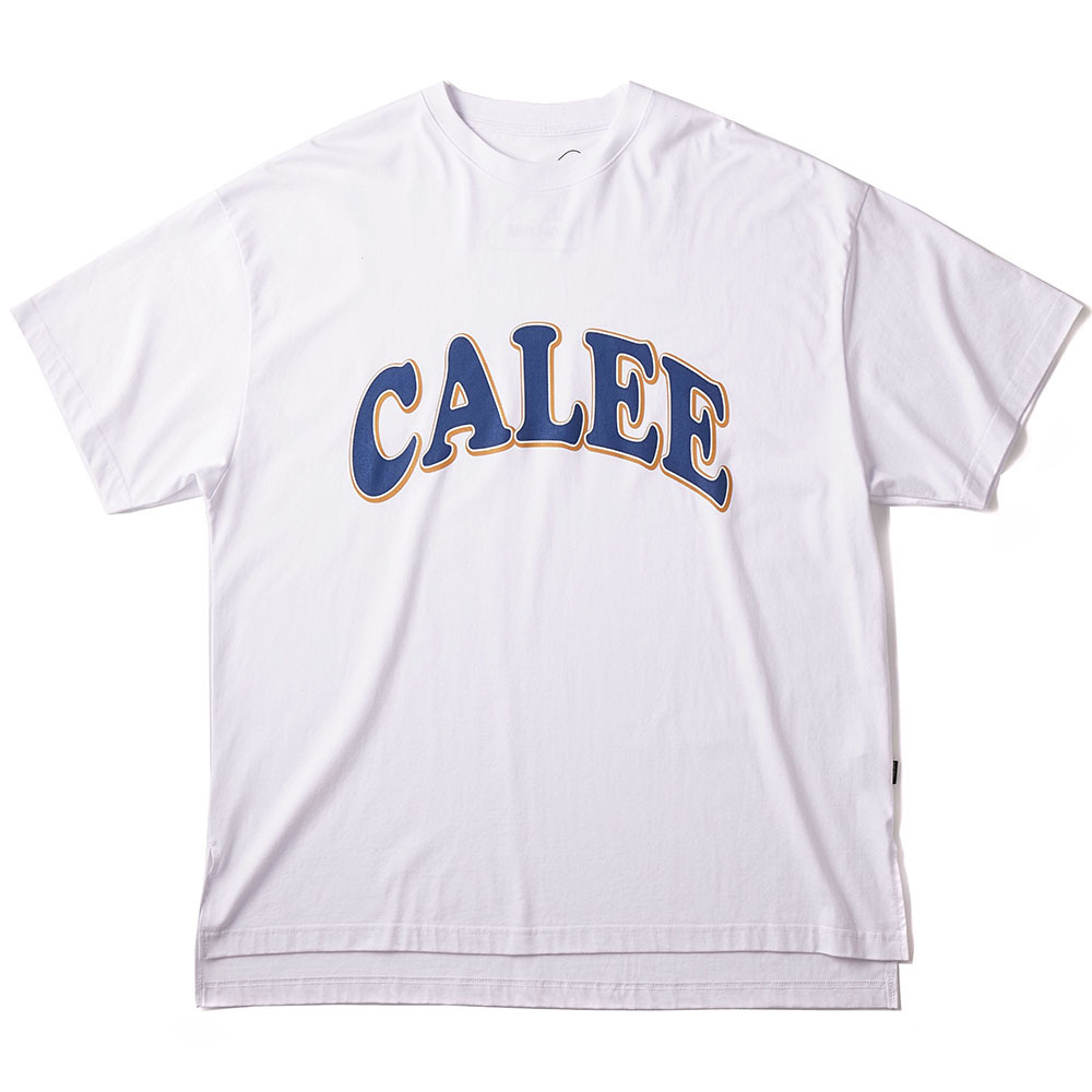 CALEE/×SHELTECH CALEE Logo tail cut drop shoulder（T-shirt A