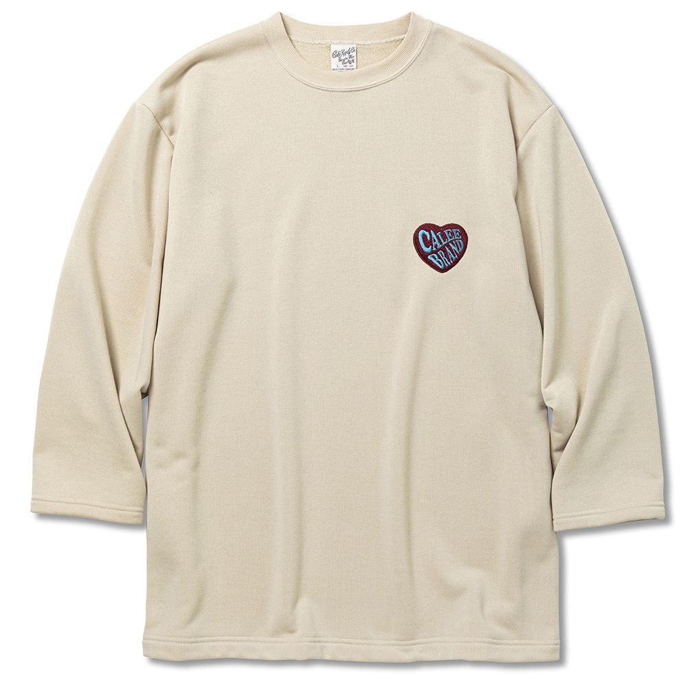 CALEE/Aeroknot 8 length sleeve set in cutsew（Lt Beige）［8分袖