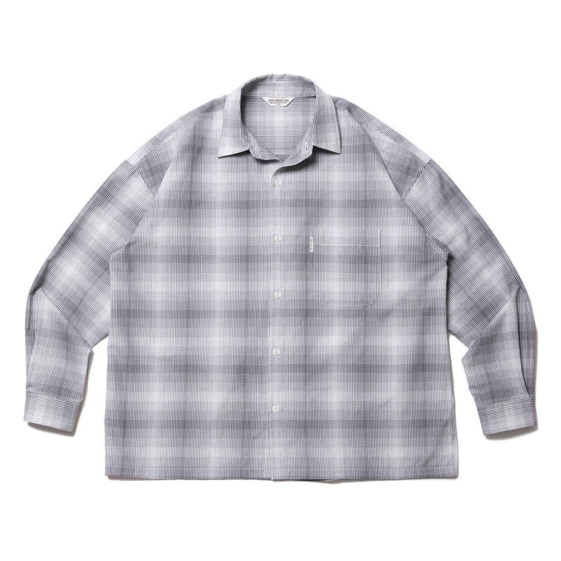BROCHURE Gray check shirt グレー チェック シャツ-