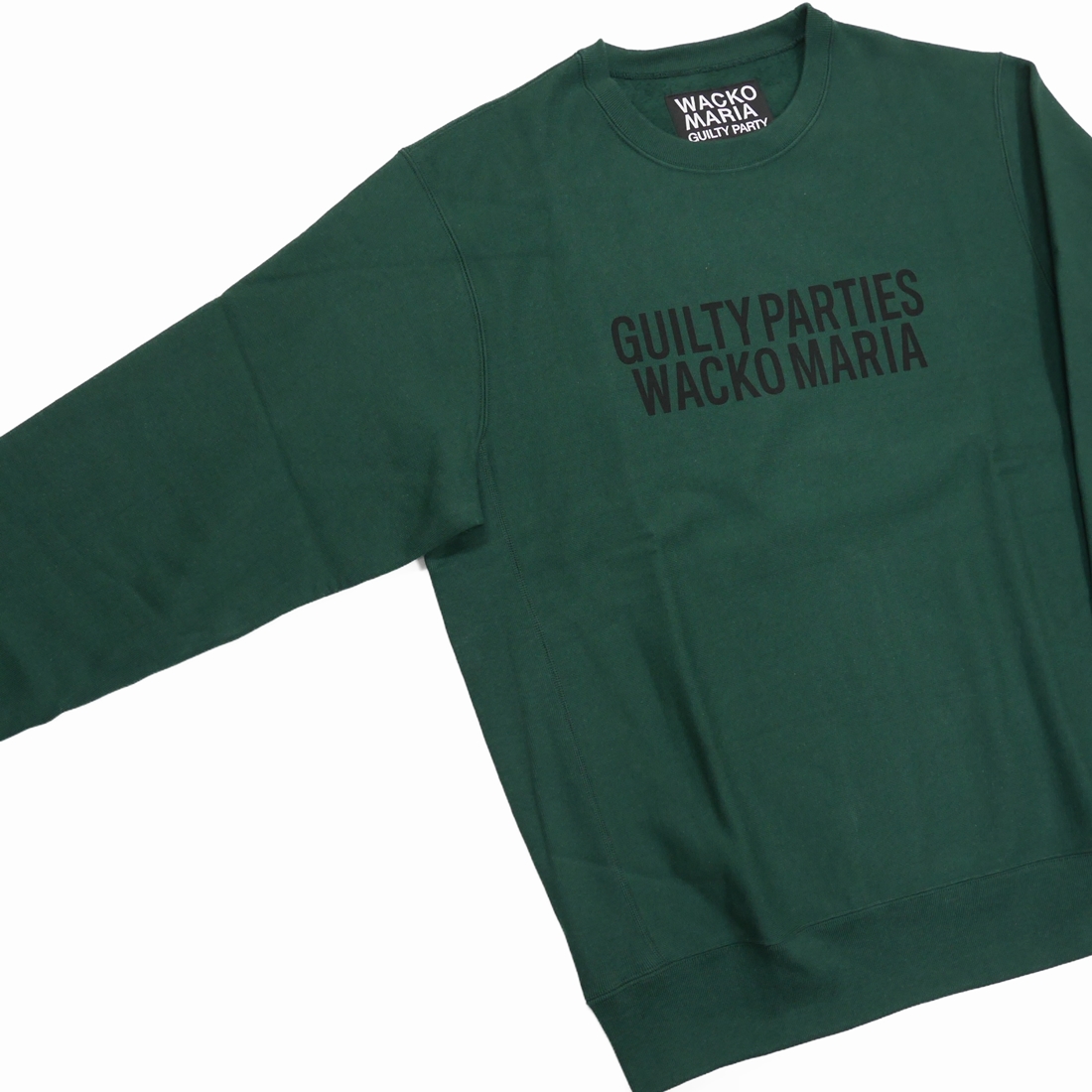 画像: WACKO MARIA/HEAVY WEIGHT CREW NECK SWEAT SHIRT（GREEN）［クルーネックスウェット-22秋冬］