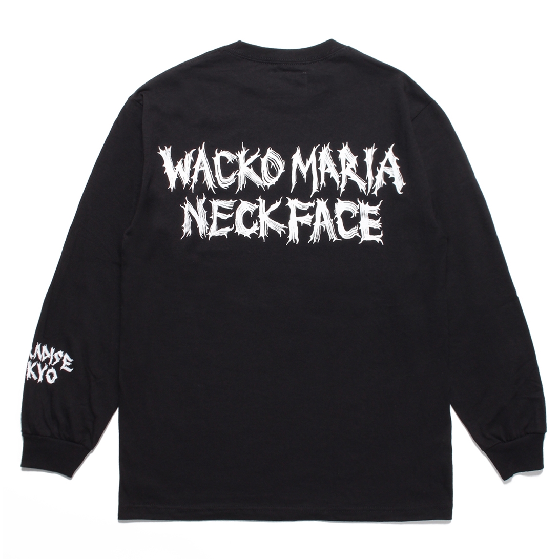 WACKO MARIA/NECKFACE / CREW NECK LONG SLEEVE T-SHIRT（BLACK 