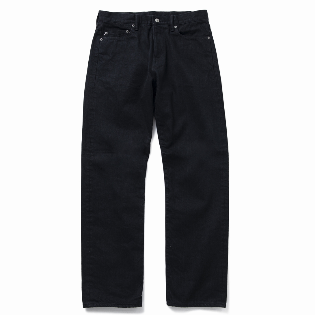 RATS/BLACK DENIM PANTS STRAIGHT SILHOUETTE（BLACK）［ブラック