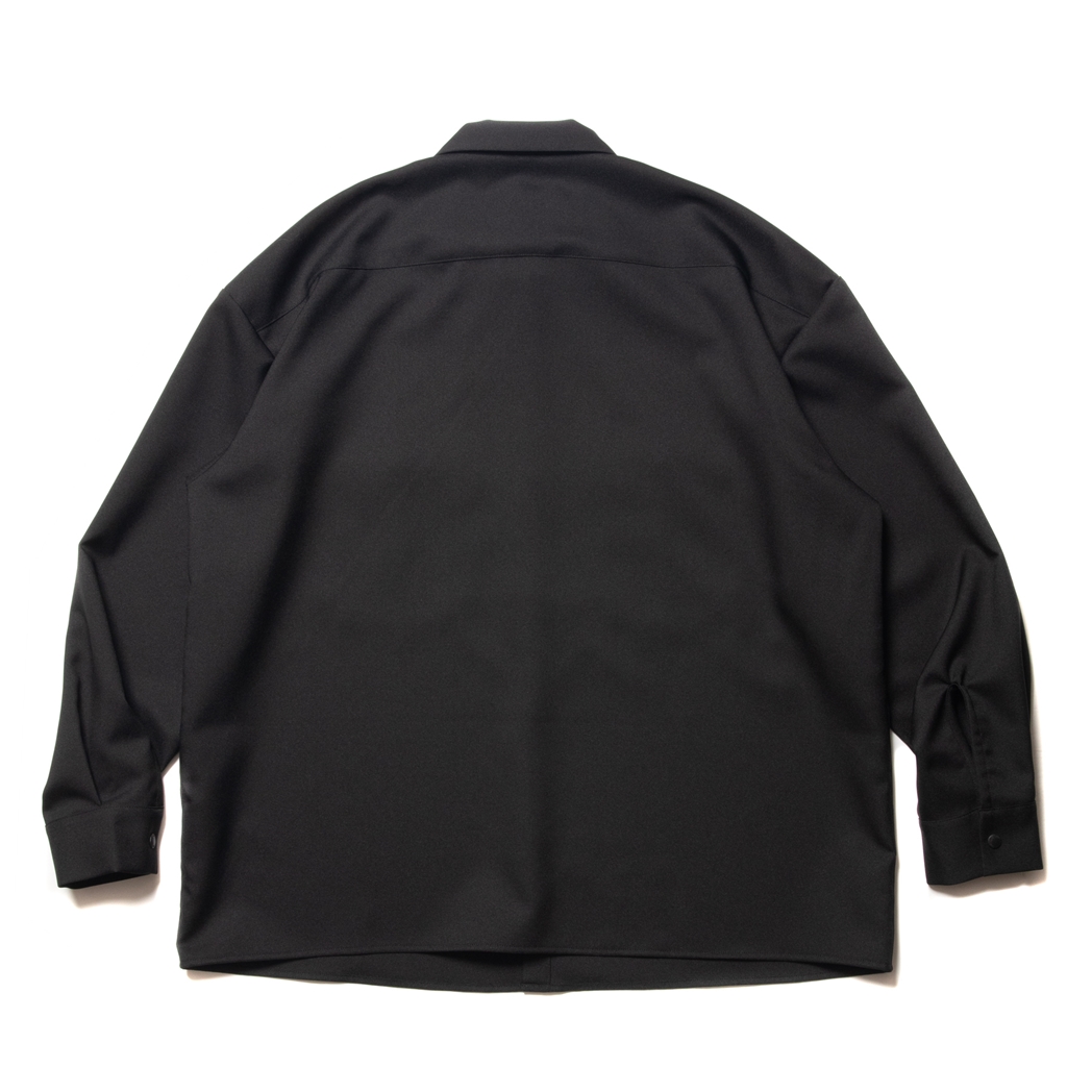 COOTIE PRODUCTIONS/Polyester Twill Work L/S Shirt（Black ...