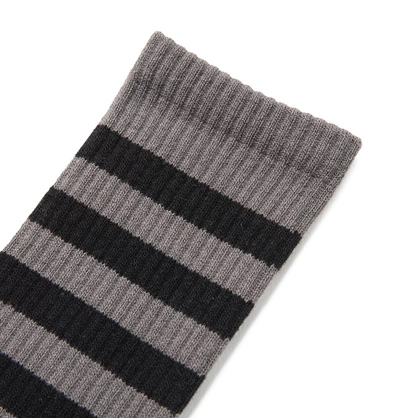 画像: CALEE/CALEE Logo line socks（Gray）［ソックス-22秋冬］