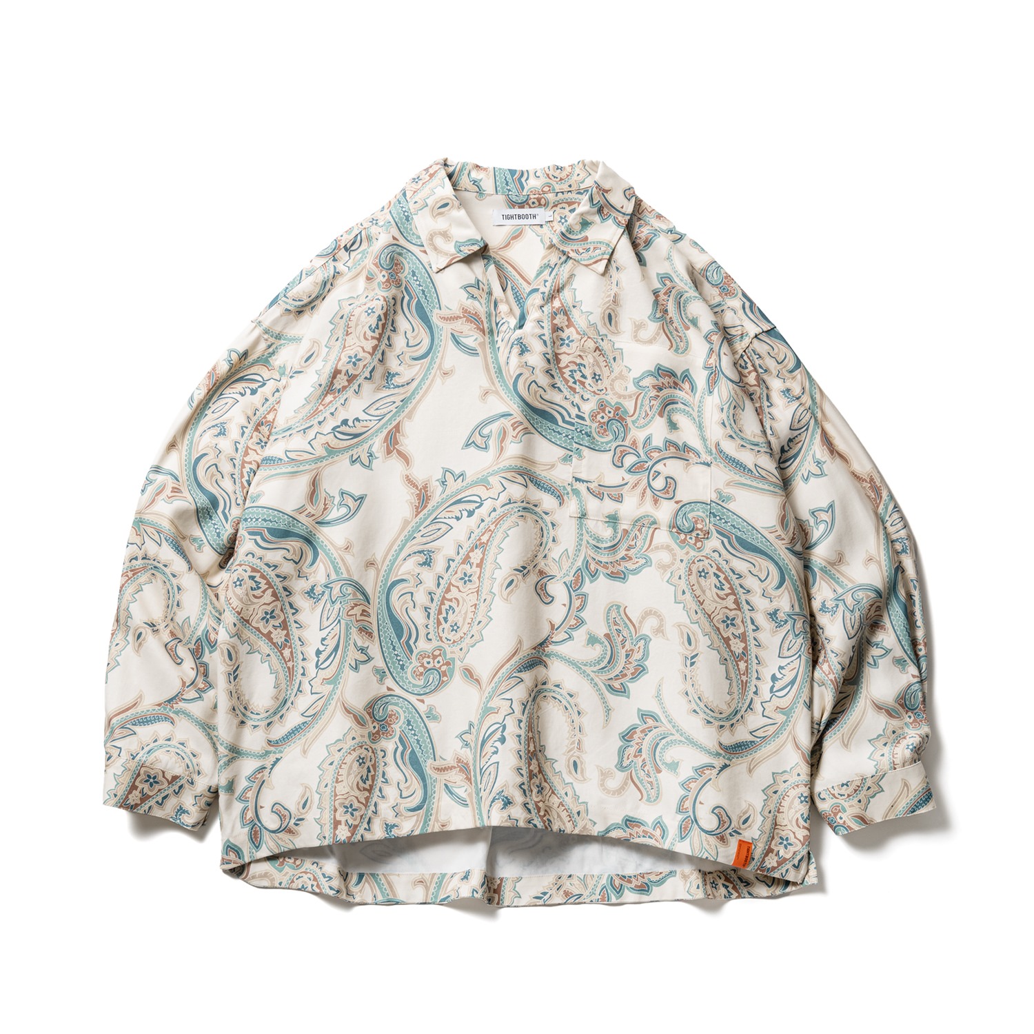 TIGHTBOOTH/PAISLEY L/S OPEN SHIRT（Ivory） 【30%OFF】［ペイズリー ...