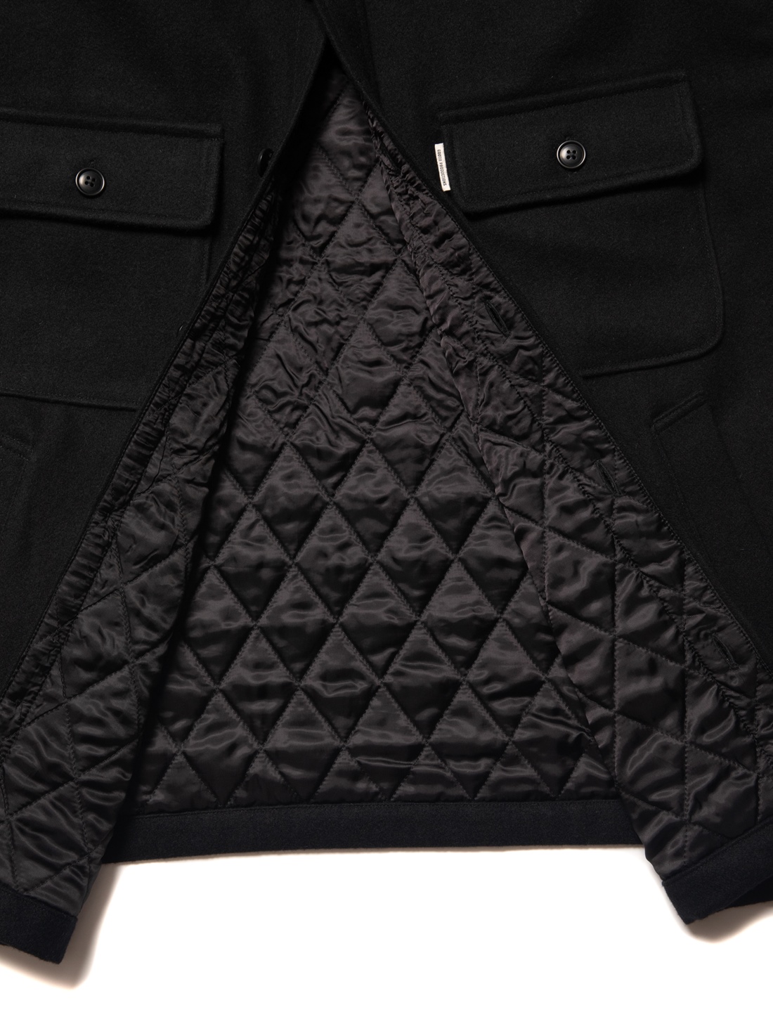 画像: COOTIE PRODUCTIONS/CA/W Melton CPO Jacket（Black）［メルトンCPO JKT-22秋冬］