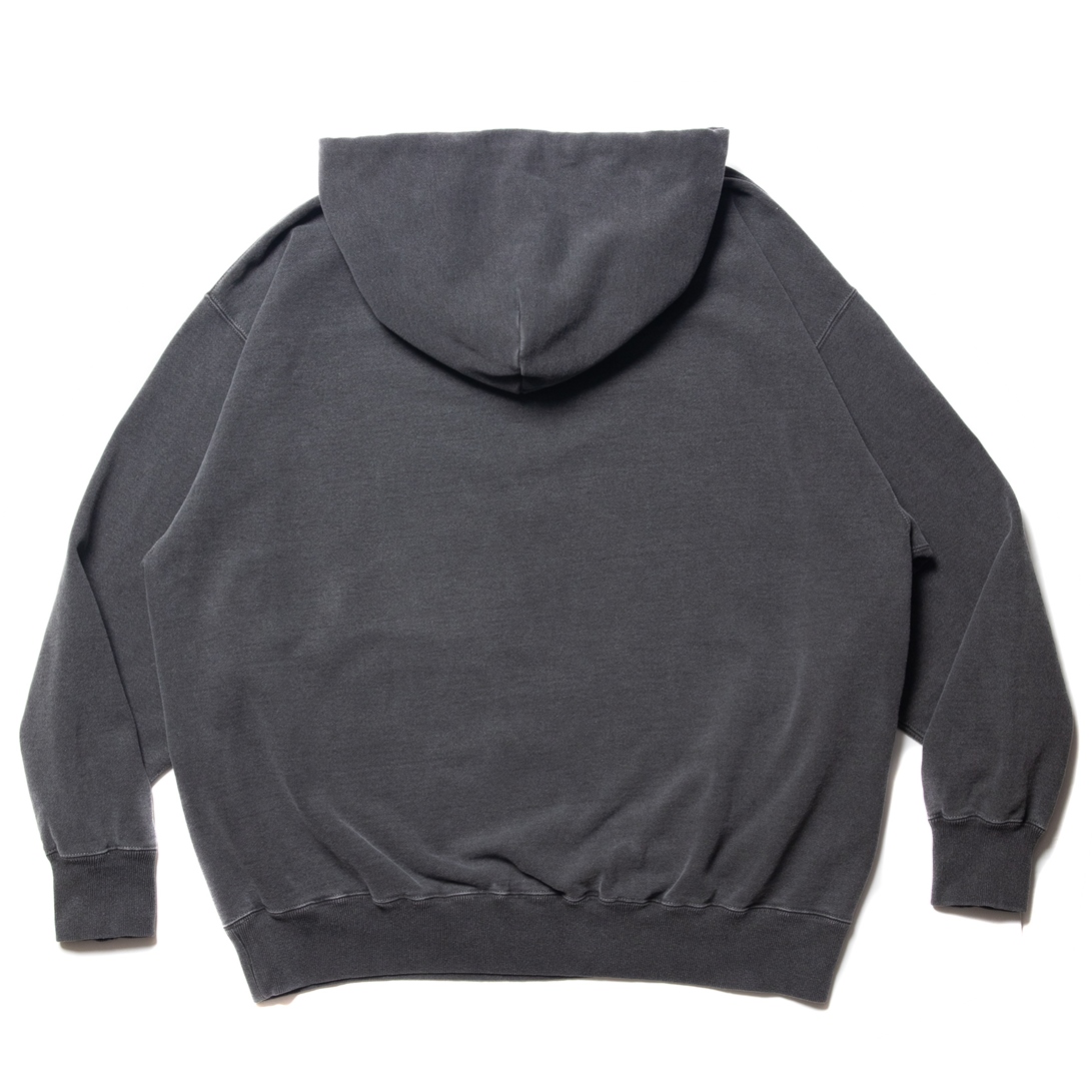 COOTIE PRODUCTIONS/Pigment Dyed Sweat Hoodie（Black）［ピグメント 