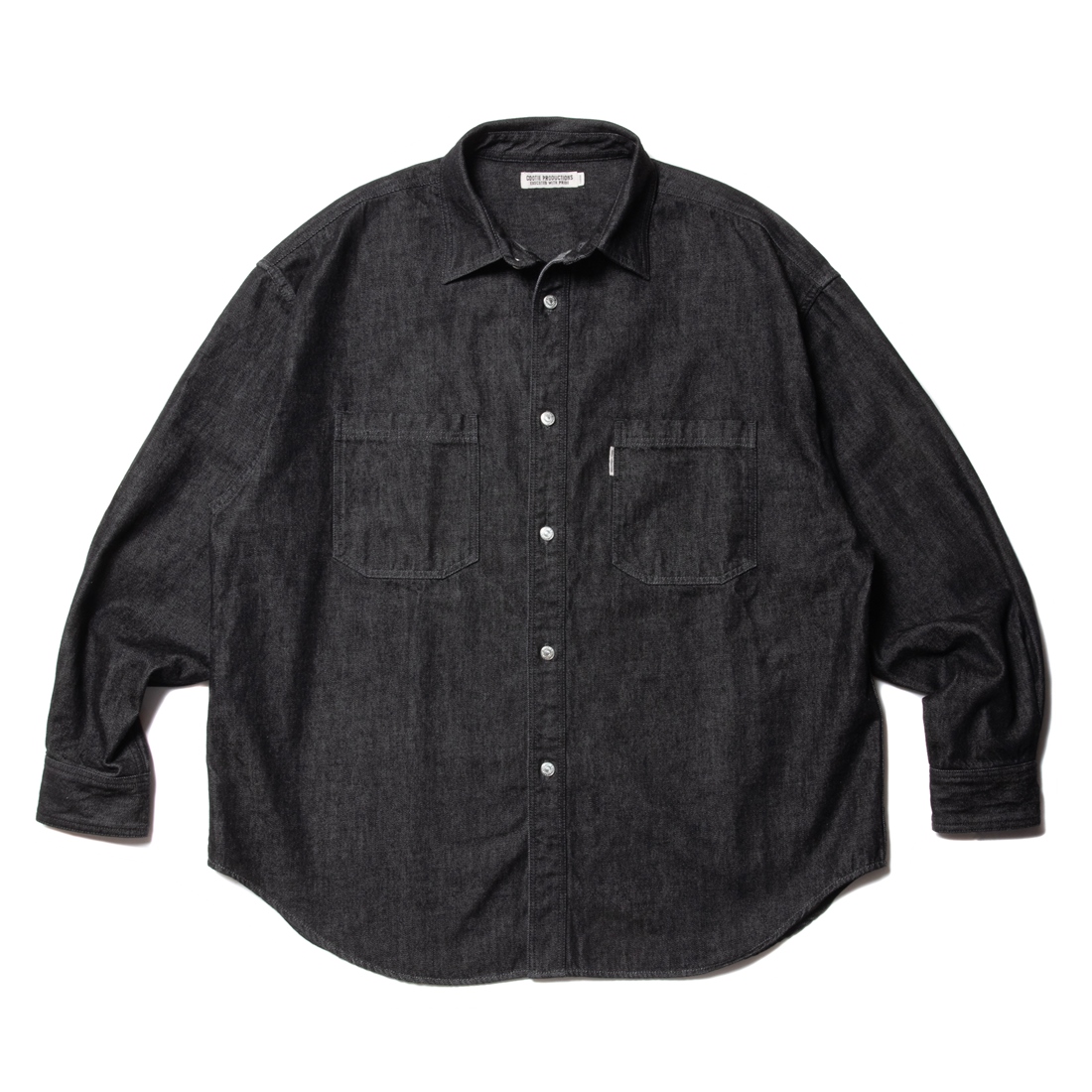 COOTIE PRODUCTIONS/Denim Work Shirt（Black One Wash）［ワン ...