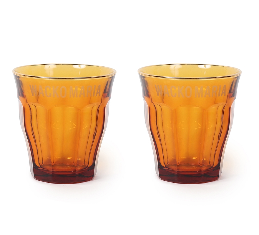 WACKO MARIA/DURALEX / GLASS CUP（SET OF TWO）（BROWN）［グラス(2個