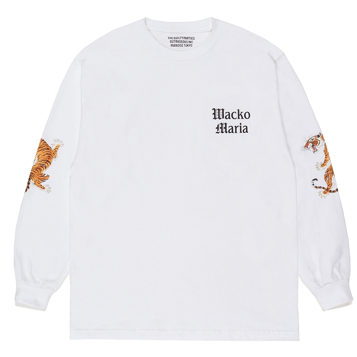 画像: WACKO MARIA/TIM LEHI / LONG SLEEVE T-SHIRT（WHITE）［プリント長袖T-23春夏］