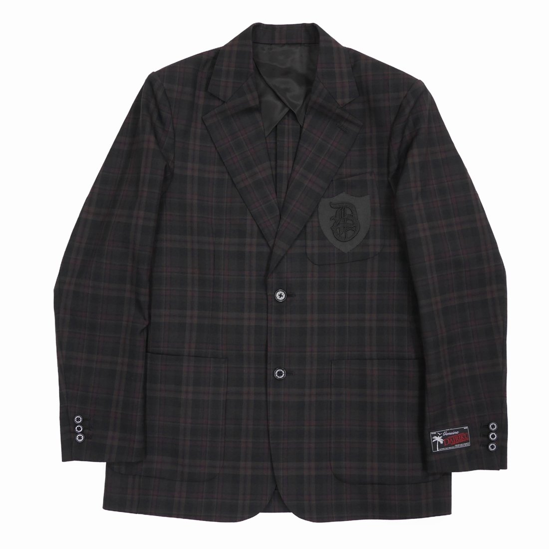 DAIRIKU/School Check Tailored Jacket（Red&Brown） 【30%OFF ...