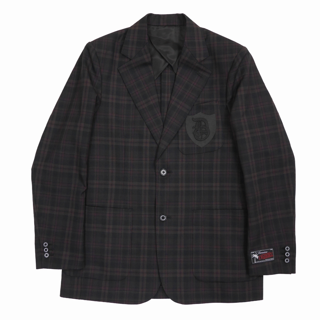 DAIRIKU/School Check Tailored Jacket（Red&Brown） 【30%OFF