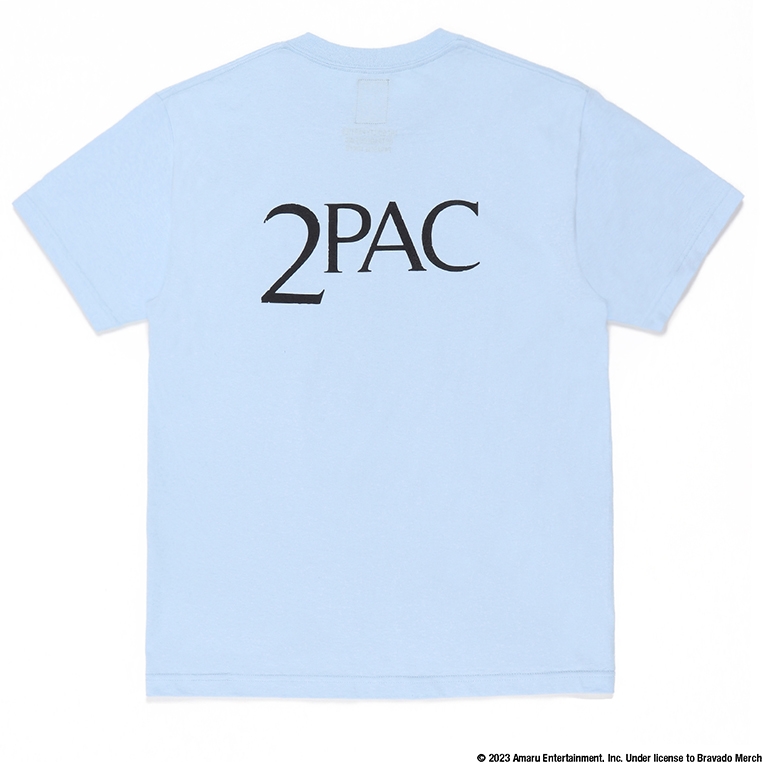 画像: WACKO MARIA/2PAC / T-SHIRT（L-BLUE）［プリントT-23春夏］