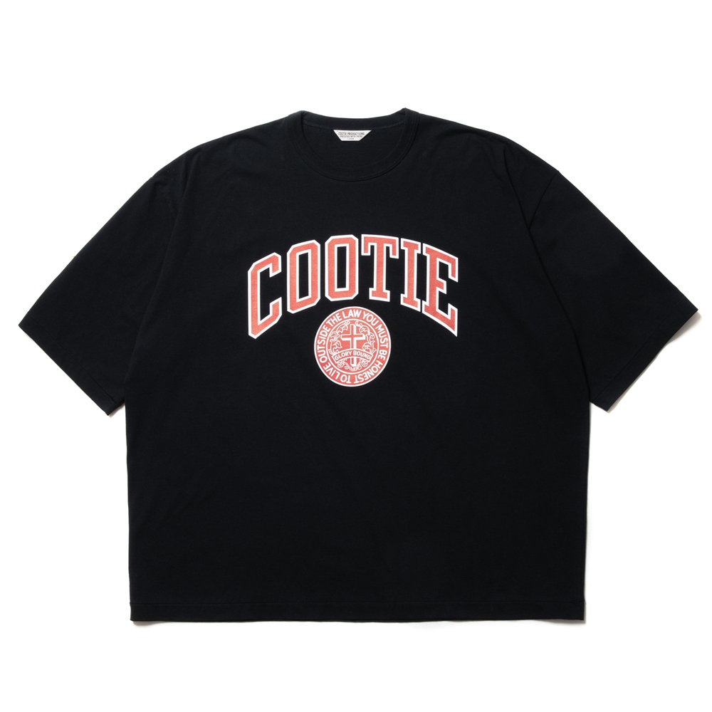 COOTIE PRODUCTIONS/Print Oversized Tee（COLLEGE）（Black ...