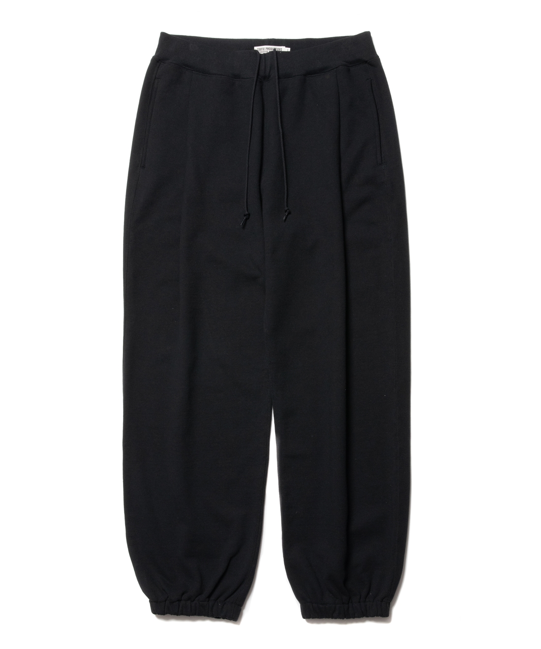 画像: COOTIE PRODUCTIONS/Open End Yarn Raza 1 Tuck Sweat Pants（Black）［ワンタックスウェットパンツ-23春夏］