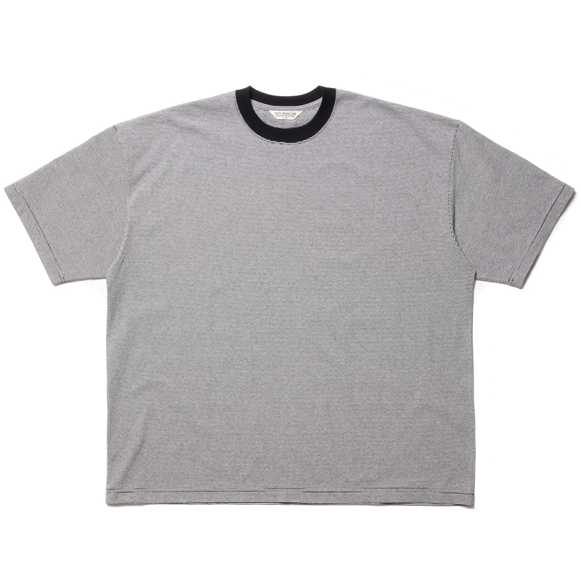 COOTIE PRODUCTIONS/Open End Yarn Border S/S Tee（Black/White ...