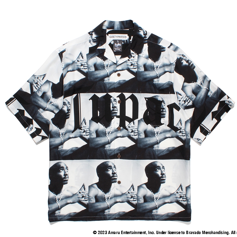 画像: WACKO MARIA/2PAC / HAWAIIAN SHIRT（WHITE）［ハワイアンシャツ-23春夏］