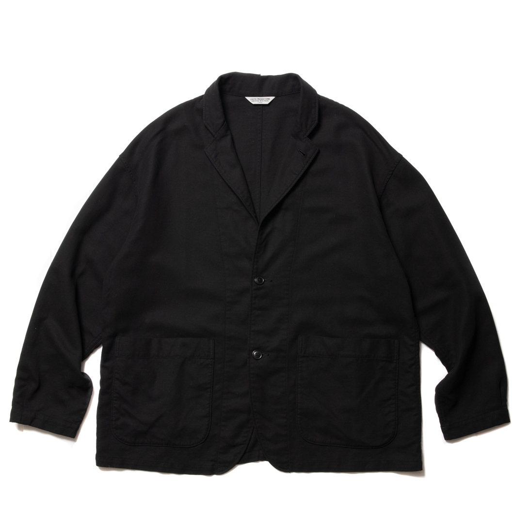 COOTIE PRODUCTIONS/Garment Dyed Double Cloth Lapel Jacket（Black