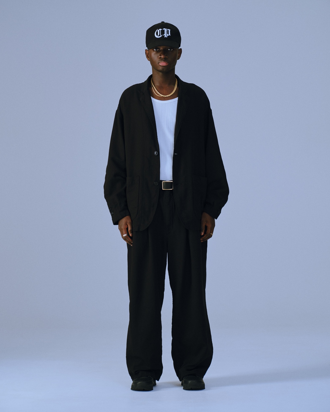COOTIE PRODUCTIONS/Garment Dyed Double Cloth Lapel Jacket（Black