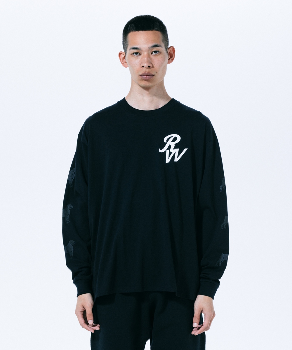 画像: ROTTWEILER/R DOG L/S TEE（BLACK）［プリント長袖T-23秋冬］