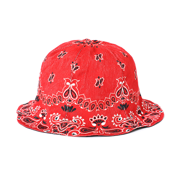 CHALLENGER/REVERSIBLE BANDANA HAT（RED）［リバーシブルバンダナ