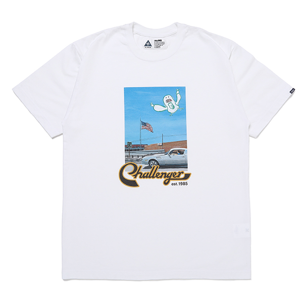 CHALLENGER/CLOUDS TEE（WHITE）［プリントT-23秋冬］ - JONAS